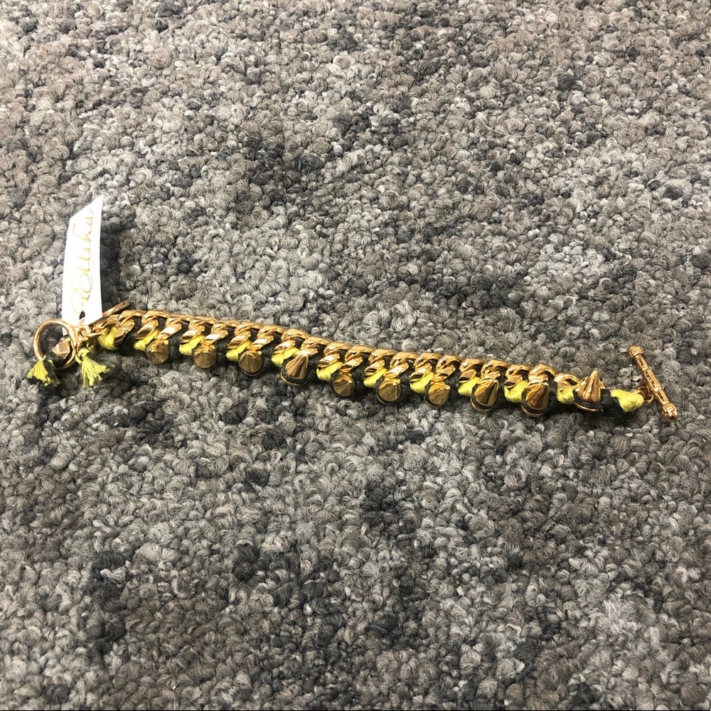 Ettika gold bracelet with studs